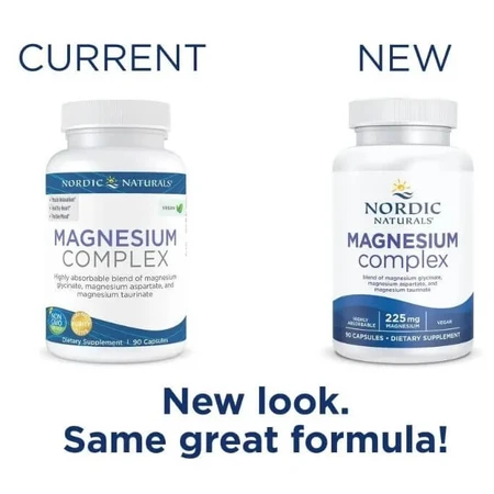 Магнію, 225 мг, Magnesium Complex, Nordic Naturals, 90 капсул: ціни та характеристики