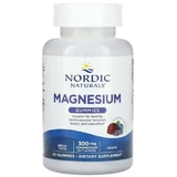 Магний, 300 мг на порцию, вкус черники и лаванды, Magnesium, Nordic Naturals, 60 жевательных конфет