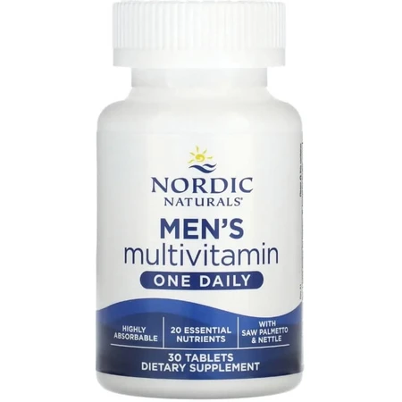 Мультивітаміни для чоловіків, Men's Multivitamin, One Daily, Nordic Naturals, 30 таблеток: ціни та характеристики