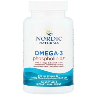 Омега-3 з фосфоліпідами, Omega-3™ Phospholipids, Nordic Naturals, 60 гелевих капсул