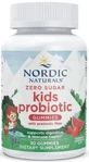 Пробиотики для детей без сахара, вкус клубники и арбуза, Zero Sugar Kids Probiotic Gummies, Nordic Naturals, 30 жевательных таблеток