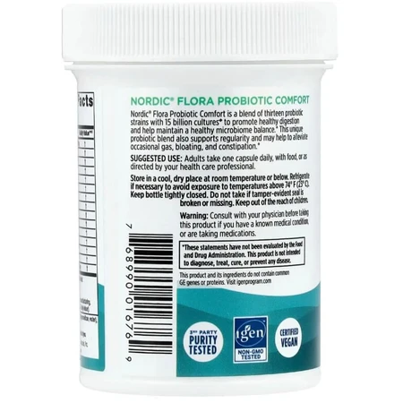 Пробиотики, 15 млрд КОЕ, Nordic Flora Probiotic, Comfort, Nordic Naturals, 30 капсул: цены и характеристики