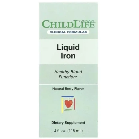 Железо жидкое, вкус ягод, Liquid Iron, ChildLife Clinicals, 118 мл: цены и характеристики