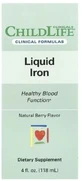 Залізо рідке, смак ягід, Liquid Iron, ChildLife Clinicals, 118 мл