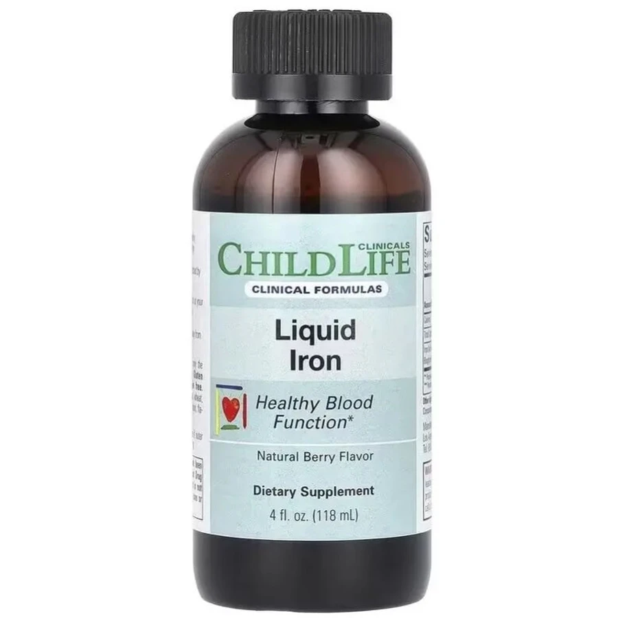 Железо жидкое, вкус ягод, Liquid Iron, ChildLife Clinicals, 118 мл: цены и характеристики