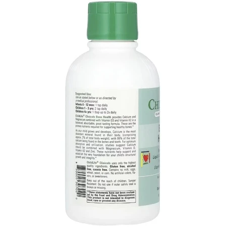 Кальций и магний с витаминами D3 и K2, вкус апельсина, Liquid Calcium/Magnesium Formula with Vitamin D3 & Vitamin K2, ChildLife Clinicals, 473 мл: цены и характеристики