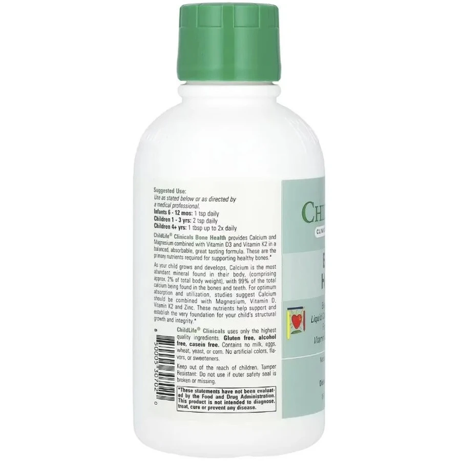 Кальций и магний с витаминами D3 и K2, вкус апельсина, Liquid Calcium/Magnesium Formula with Vitamin D3 & Vitamin K2, ChildLife Clinicals, 473 мл: цены и характеристики