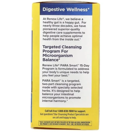 Очищающая формула, 15-дневная программа, ParaSmart Cleansing Formula, Renew Life, 90 вегетарианских капсул и капли: цены и характеристики