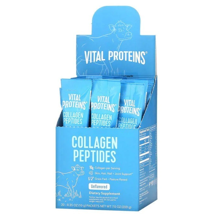 Пептиди колагену без ароматизаторів, 10 г у порції, Collagen Peptides, Vital Proteins, 20 пакетиків: ціни та характеристики