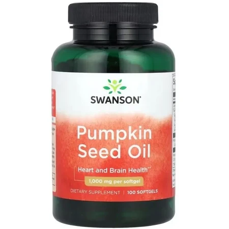 Масло семян тыквы 1000 мг Swanson Pumpkin Seed Oil, 100 гелевых капсул: цены и характеристики