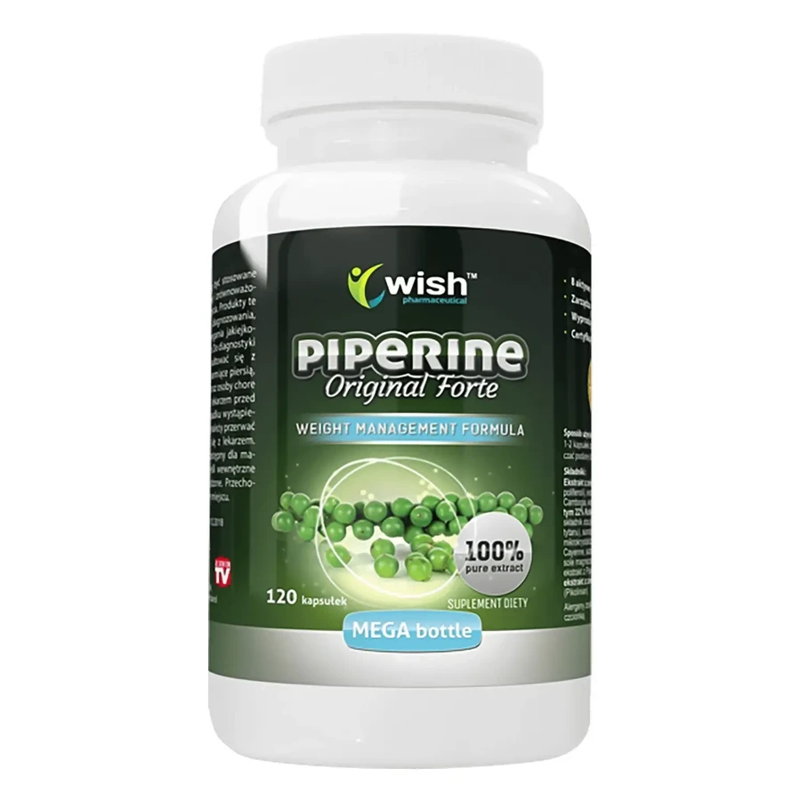 Wish Piperine Original Forte, 120 капсул: ціни та характеристики
