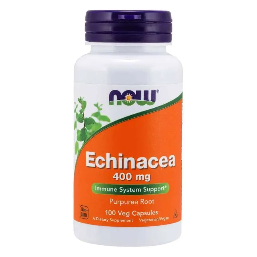 NOW Foods Эхинацея (Echinacea) 400 мг - 100 капсул: цены и характеристики
