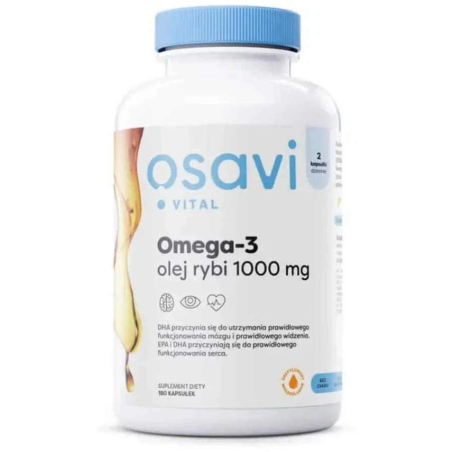 Osavi Омега-3 1000 мг (Лимон) 180 гелевих капсул: ціни та характеристики