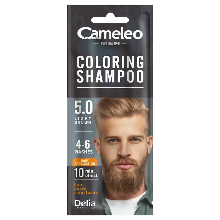 Cameleo Men Фарбувальний шампунь для чоловіків 5.0 Світло-коричневий, 15 мл: ціни та характеристики