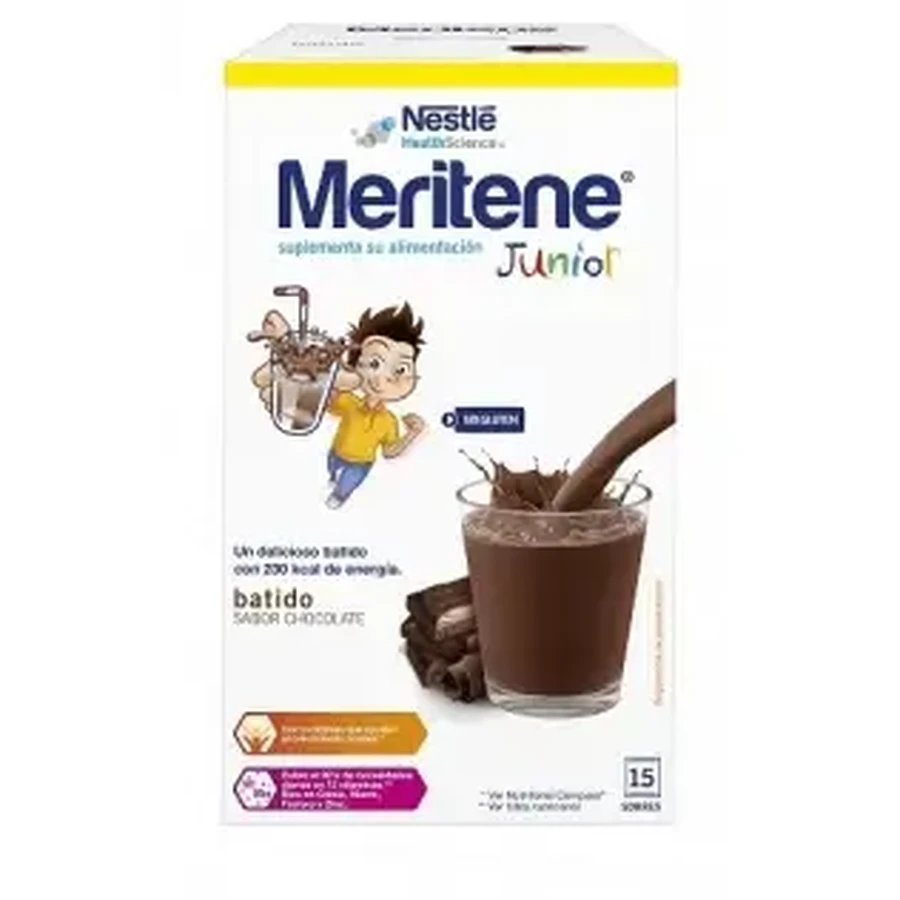 Meritene Junior со вкусом шоколада 15 сфер: цены и характеристики