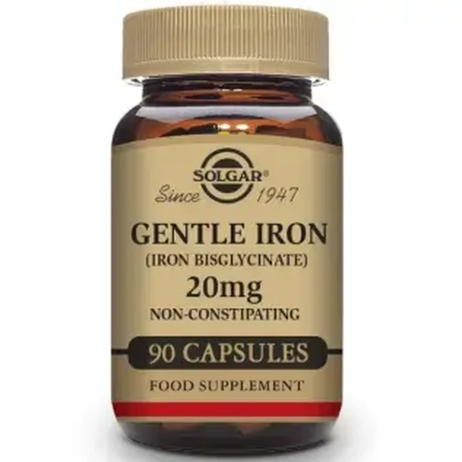 Solgar Iron Gentle™ (бісгліцинат заліза) - 90 вегетаріанських капсул: ціни та характеристики