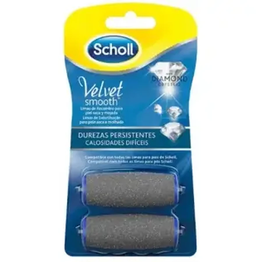 Scholl Velvet Smooth Diamond Diamond Crystals Stubborn Hardness File Refill (2 шт.): цены и характеристики
