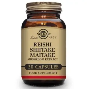 Solgar Reishi Shiitake Maitake, 50 капсул