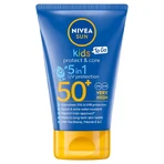 Nivea Sun Kids Protect & Care 5в1, сонцезахисний лосьйон для дітей, SPF 50+, 50 мл + гра Доббл безкоштовно: ціни та характеристики