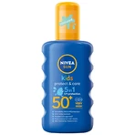 Nivea Sun Kids Protect & Care 5в1, сонцезахисний спрей для дітей, безбарвний, SPF 50+, 200 мл + гра "Доббл" у подарунок: ціни та характеристики
