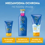 Nivea Sun Kids Protect & Care 5in1, Детский солнцезащитный лосьон, SPF 50+, 200 мл + игра Dobble бесплатно: цены и характеристики