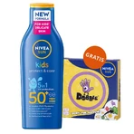 Nivea Sun Kids Protect & Care 5in1, Детский солнцезащитный лосьон, SPF 50+, 200 мл + игра Dobble бесплатно: цены и характеристики