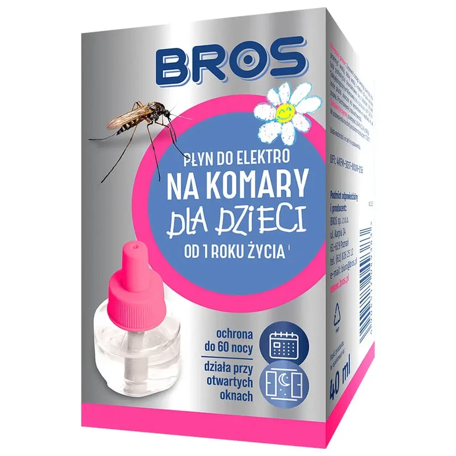 Bros, електричний засіб від комарів для дітей від 1 року, 60 ночей: ціни та характеристики