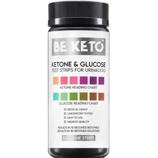 Тест-полоски для определения глюкозы и кетоновых тел 100 шт BeKeto