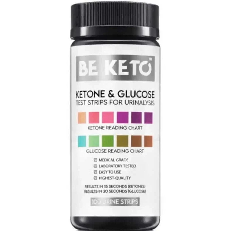 Тест-полоски для определения глюкозы и кетоновых тел 100 шт BeKeto: цены и характеристики