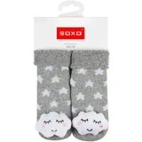 Soxo, детские носки с погремушкой, размер 16-18, облако, 1 пара