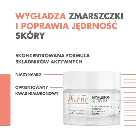 Денний набір Avene Hyaluron Activ B3, крем для відновлення клітин, 50 мл + крем для шкіри навколо очей з потрійною коригуючою дією, 15 мл РОЗБИТА УПАКОВКА: ціни та характеристики