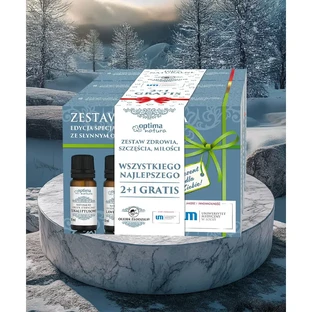 Optima Natura Christmas Pack, Здоровье, 3 x 10 мл, Счастье, 3 x 10 мл, Любовь, 3 x 10 мл