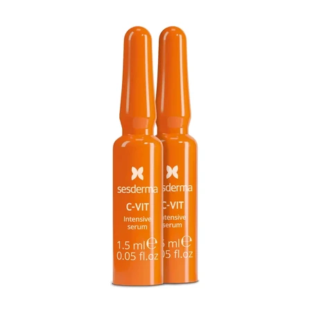 Набір Sesderma C-Vit 5, ліпосомальна сироватка для обличчя, 30 мл + сироватка для обличчя, 1,5 мл х 10 ампул: ціни та характеристики