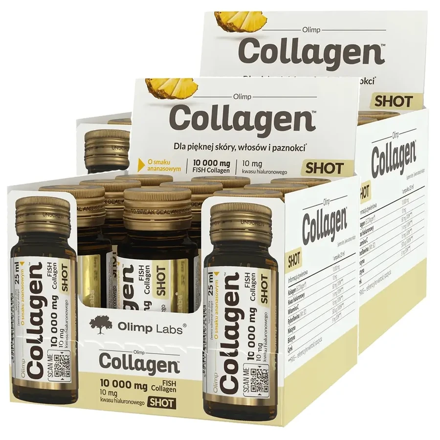 Olimp Collagen Shot set, со вкусом ананаса, 18 x 25 мл: цены и характеристики