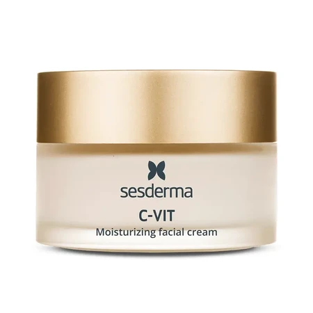 Набір Sesderma C-Vit, зволожуючий крем для обличчя, 50 мл + засіб для зняття макіяжу з втомленої та тьмяної шкіри, 200 мл: ціни та характеристики