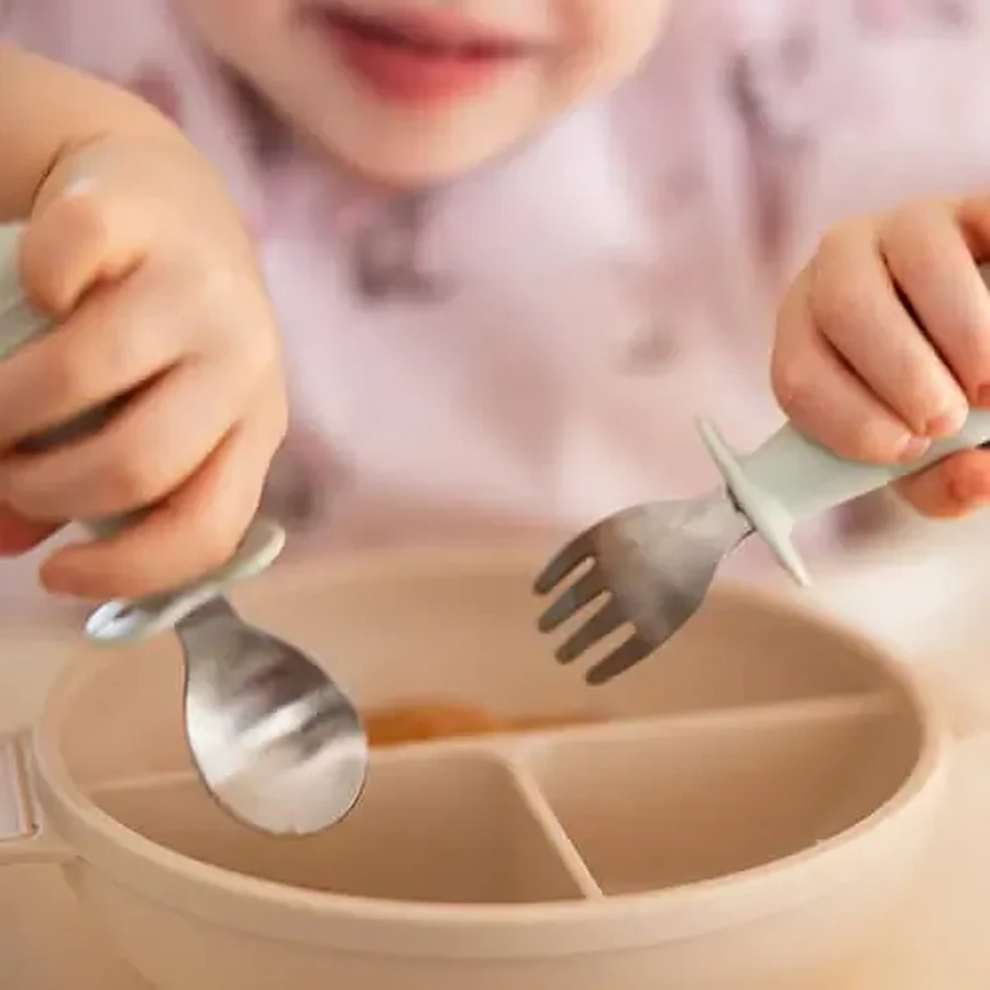 BabyOno, дитячі столові прибори, з нержавіючої сталі, рожеві, від 12 місяців: ціни та характеристики