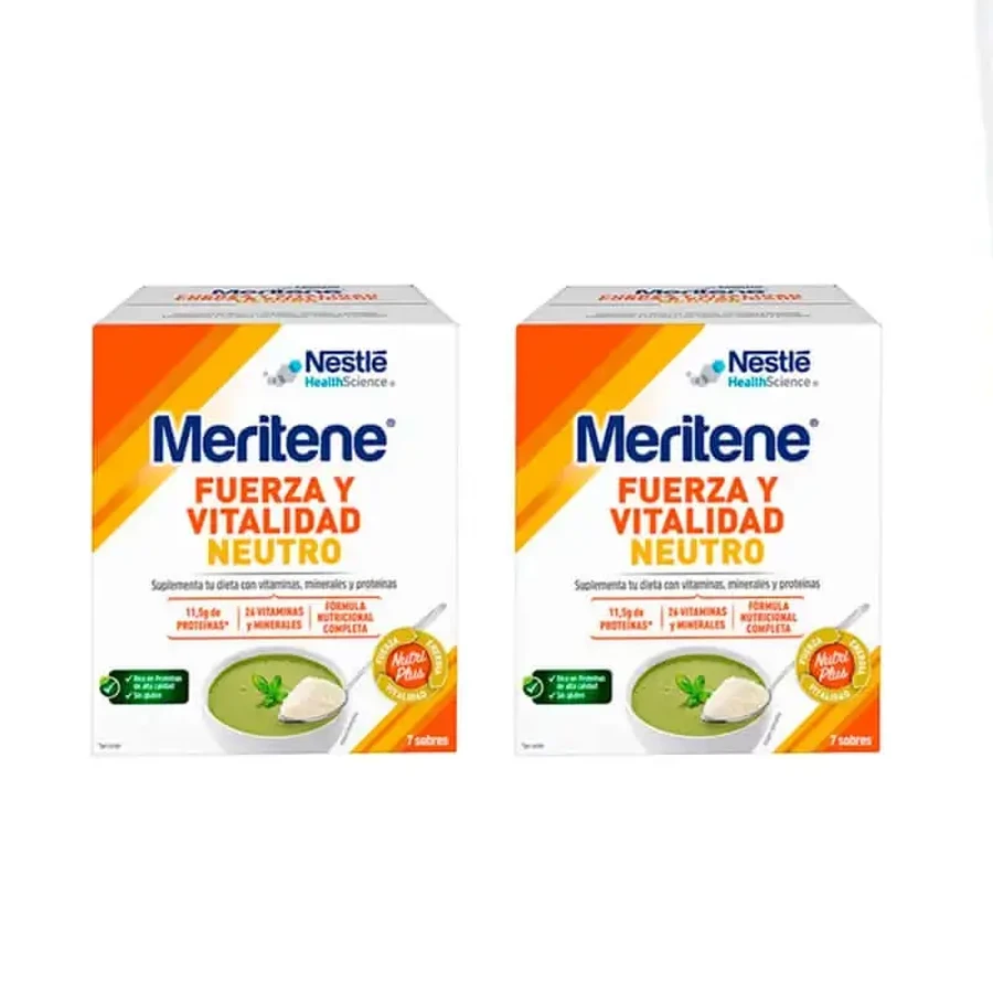 Meritene Strength and Vitality Smoothie Neutral Flavour 7X2 пакетиков, 50 гр.: цены и характеристики