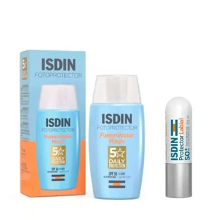 Isdin Fotoprotector Fusion Water Magic Spf 50+ Фотозахисний засіб 50 мл + Isdin Lip Protector Spf50+ 4 гр