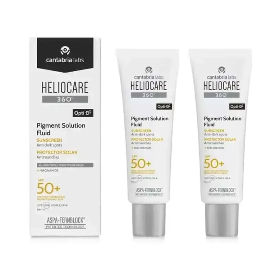 Heliocare 360º Fluid Pigmenting Solution Spf50+, 2 X 50 Ml: цены и характеристики