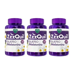 ZzzQuil Natura Melatonin, упаковка 3x60 жевательных резинок