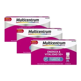 Multicentrum Energy & Vitality 50+ Набір харчових добавок 3 x 15 флаконів
