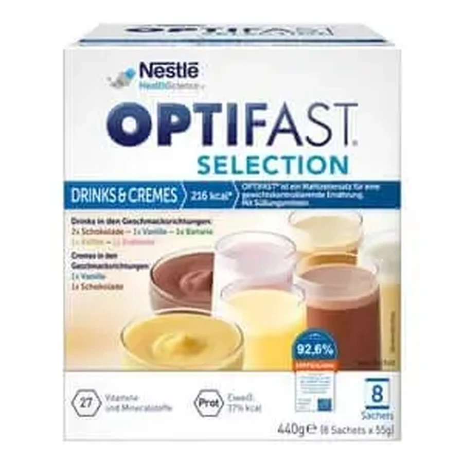 OPTIFAST Selection Напитки и кремы 8X55 г: цены и характеристики