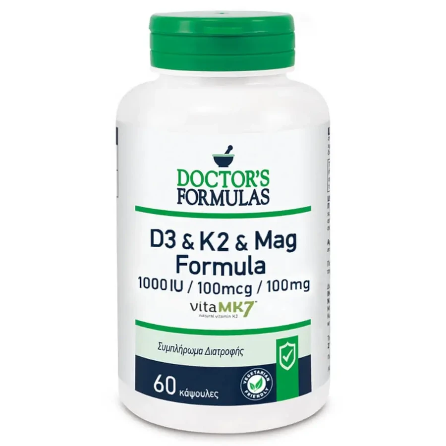 Лікарські формули D3 & K2 & Mag Formula 60 капс.: ціни та характеристики