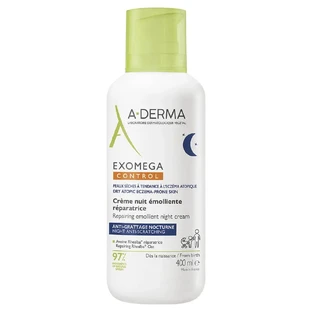 A-Derma Exomega Exomega Control Emollient Repairing Night Cream 400ml