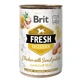 BRIT Fresh, Курица со сладким картофелем, консервированный низкозерновой влажный корм для собак, (в аспираторе), 400г