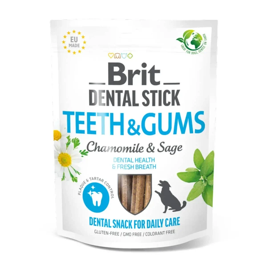 BRIT Dental Stick Teeth & Gums Mushroom and Sage, XS-XL, функциональный поощрительный мешочек для собак, чувствительность зубов, 120 г.: цены и характеристики