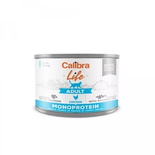 CALIBRA Life, Курка, консерви, однопротеїновий, беззерновий вологий корм для котів, (паштет), 200г