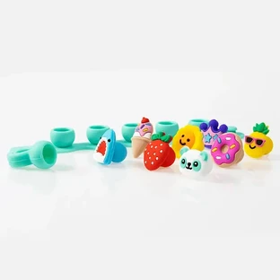 Браслет и кольцо с шармами Pop-it Plip Charms с шармами Pop-it, фиолетовый