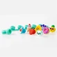 Браслет і каблучка з брелоками Pop-it Plip Charms, фіолетовий
