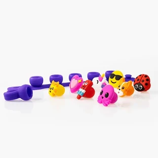 Набор из браслета и кольца Plip Charms pop-it Plip Charms, розовый